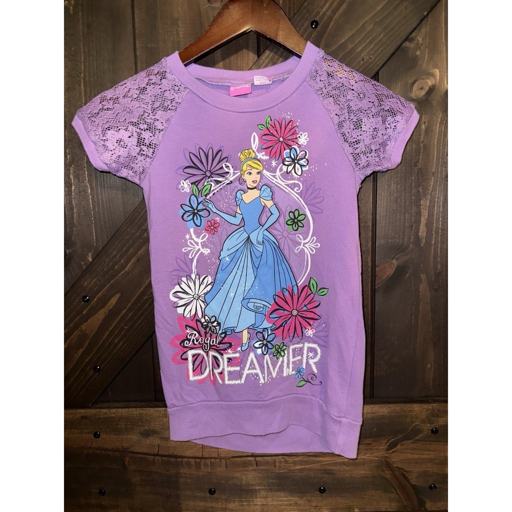 Vintage Disney Princess Girls 6 6X Cinderella T-Shirt  Graphic Tee‎ Y2K